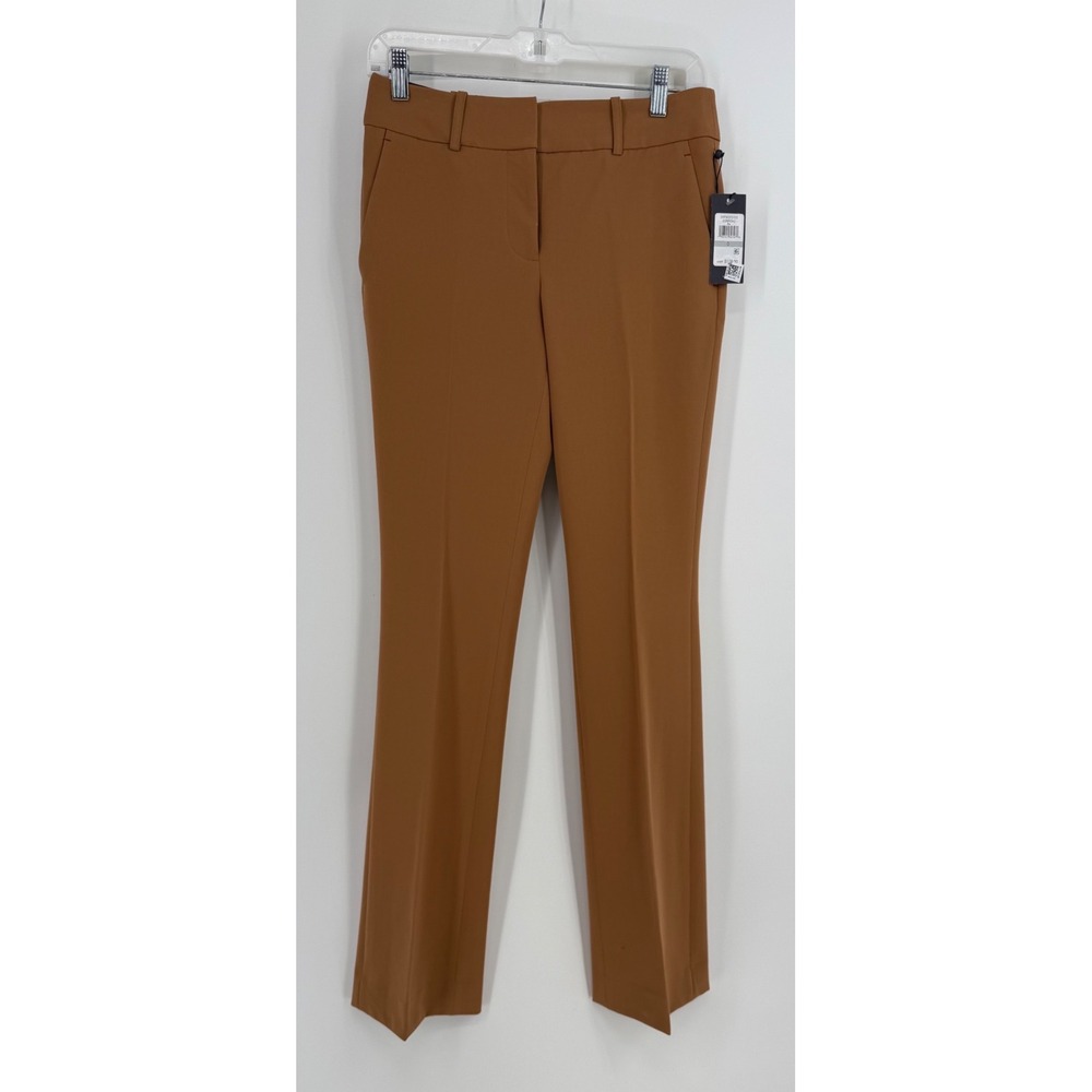 Tommy Hilfiger Womens Sutton Boot Leg Dress Pants Brown D28P0542 Size‎ 0 NEW